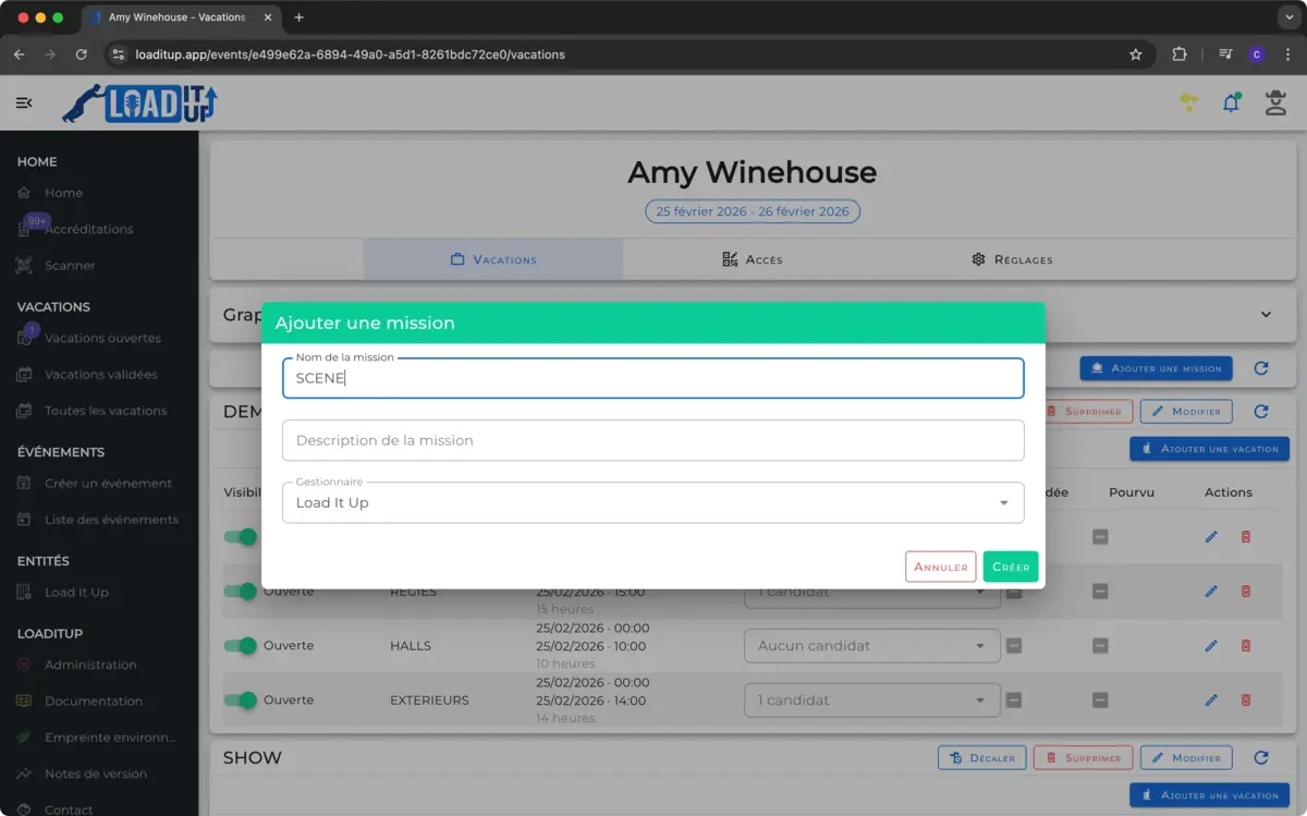 Collecter les disponibilités des équipes