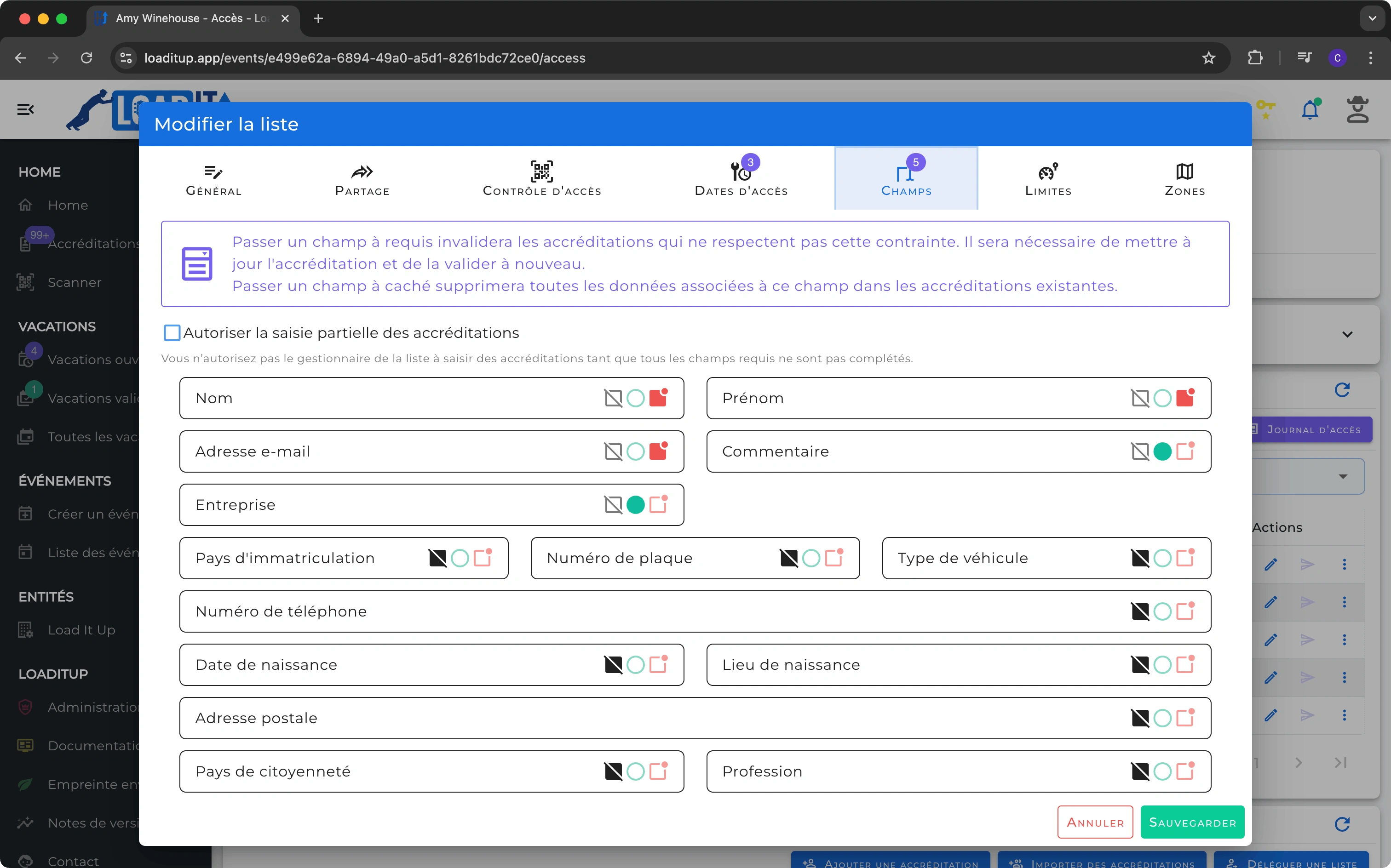 Formulaires personnalisables